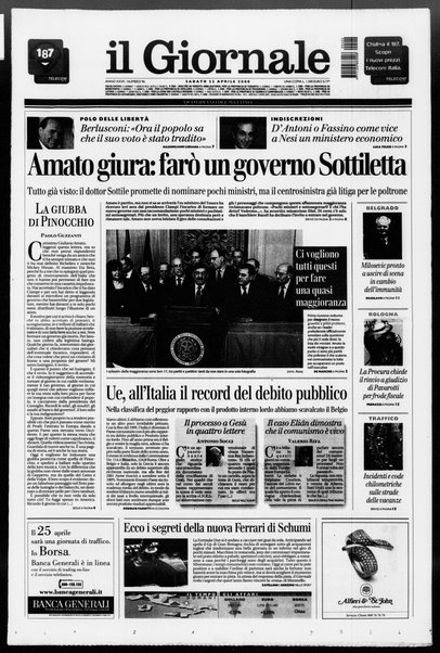 Il giornale : quotidiano del mattino